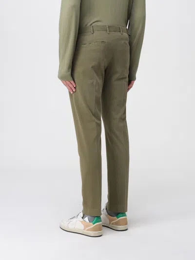 Pt01 Tailored Grey Trousers With Single Front Pleat In Brown