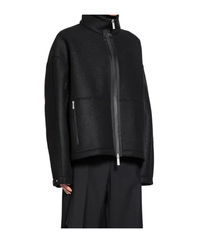 Herno Zip-fastening Jacket In Black