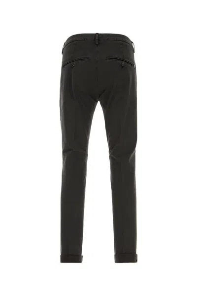 Dondup Logo-trimmed Trousers In Black