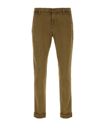 Dondup Cuffed Trousers With Pockets And Loops In Green
