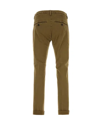 Dondup Cuffed Trousers With Pockets And Loops In Green