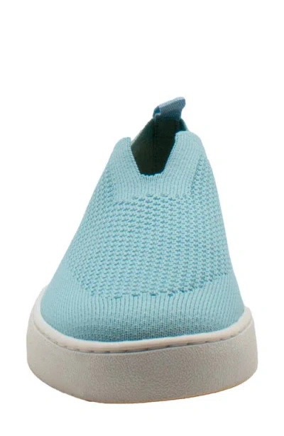 Volatile Sunday Stretch Knit Slip-on Sneaker In Blue