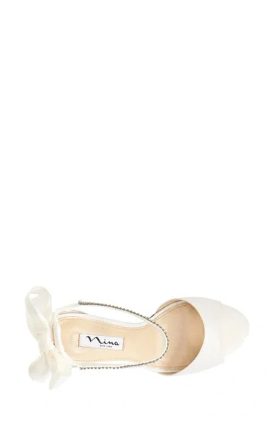 Nina Volanda Ankle Strap Sandal In White