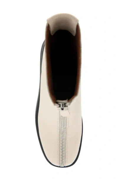 Aerosoles Francis Zip-up Bootie In Neutral