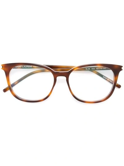 Saint Laurent Eyewear 'sl 38' Glasses - Brown