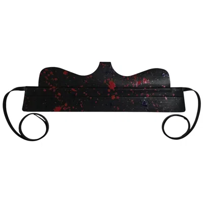 Circular Path Women's Black / Blue / Red  X Amanda Murray - Reversible Cut Out Corset Belt – Red-blue In Black