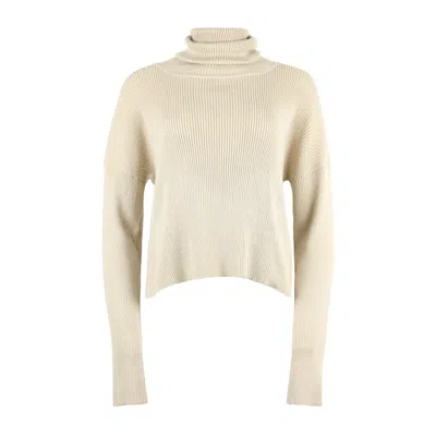 Blonde Gone Rogue Women's Neutrals Soft Turtleneck Sweater In Beige In Neutral