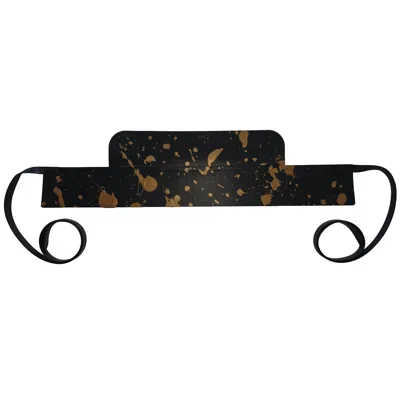 Circular Path Women's Black / Gold  X Amanda Murray - Reversible Corset Belt Black - Black-bronze In Black