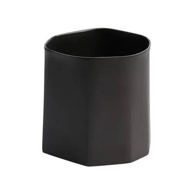 Aya Porcelain Black Perge Antique Handcrafted Porcelain Cup In Black