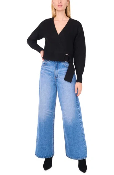 1.state Wrap Sweater In Black