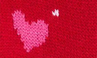 Peanuts Kids' Christmas Snoopy Love Sweater In Red