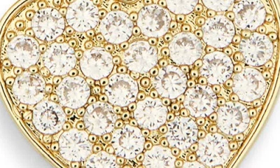 Leith Cubic Zirconia Heart & Rondelle Charm Tennis Bracelet In Gold