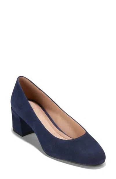 Cole Haan Go-to Shayla Block Heel Pump In Blue