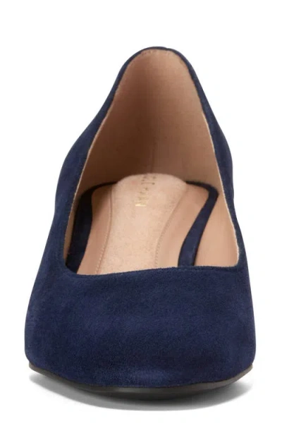Cole Haan Go-to Shayla Block Heel Pump In Blue