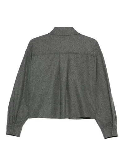 Luisa Cerano Pocketed Jacket In Gray