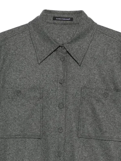 Luisa Cerano Pocketed Jacket In Gray