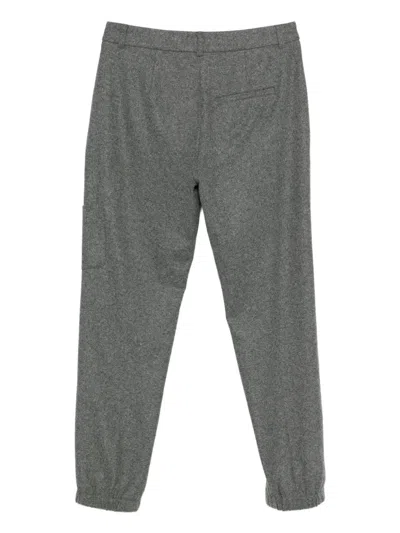 Luisa Cerano Elasticated-cuff Trousers In Gray