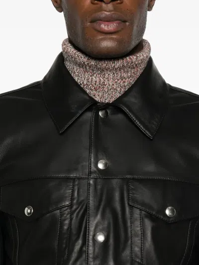 Arma Buttoned Flap-pockets Shirt Jacket In Black