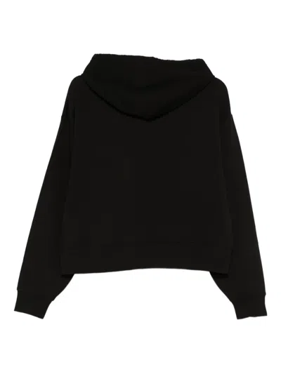 Lacoste Drawstring Hooded Hoodie In Black