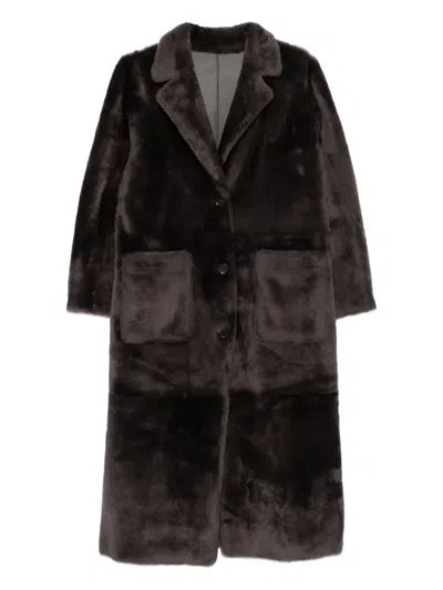 Arma Reversible Single-breasted Coat In Brown