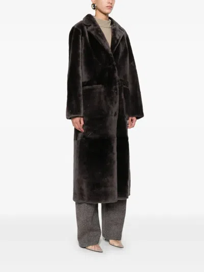 Arma Reversible Single-breasted Coat In Brown