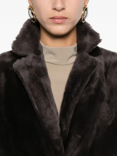 Arma Reversible Single-breasted Coat In Brown