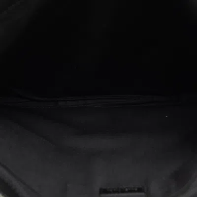 Pre-owned Balenciaga Beige Black Canvas Leather Clutch Bag () In Multi