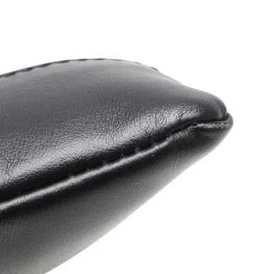 Pre-owned Balenciaga Beige Black Canvas Leather Clutch Bag () In Multi