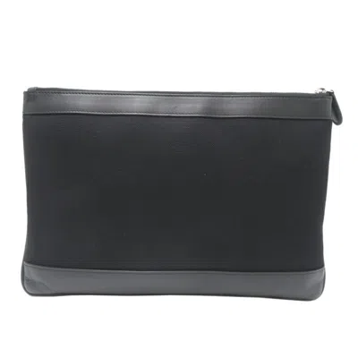 Pre-owned Balenciaga Black Canvas Clutch Bag ()