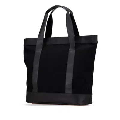 Pre-owned Balenciaga Black Canvas Leather Tote Bag ()