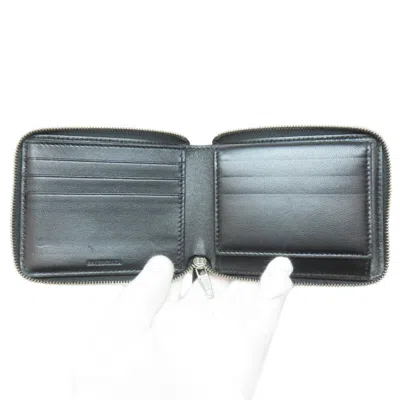 Pre-owned Balenciaga Black Leather Wallet (bi-fold) ()