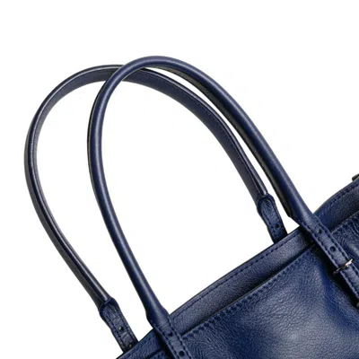 Pre-owned Balenciaga Blue Leather Tote Bag ()