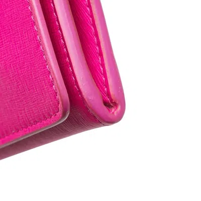 Pre-owned Balenciaga Pink Leather Long Wallet (bi-fold) ()
