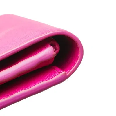 Pre-owned Balenciaga Pink Leather Long Wallet (bi-fold) ()