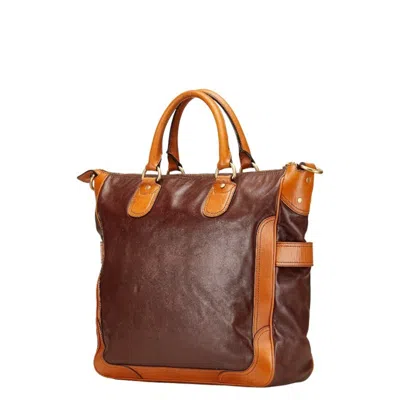Pre-owned Bally Brown Leather Shoulder Bag Tote Bag ()