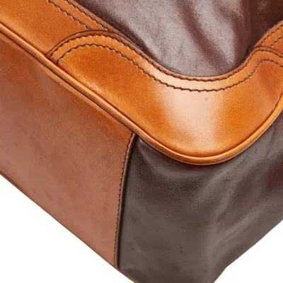 Pre-owned Bally Brown Leather Shoulder Bag Tote Bag ()