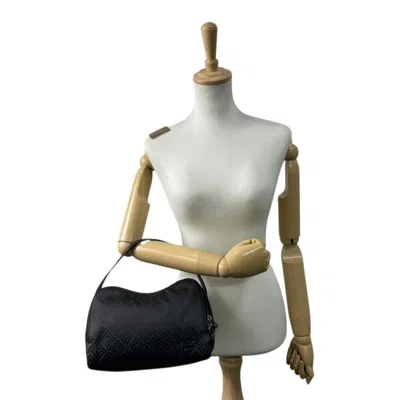 Pre-owned Bally Black Canvas Leather Handbag Tote Bag ()