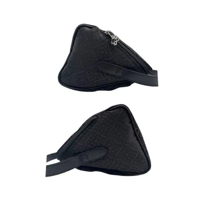 Pre-owned Bally Black Canvas Leather Handbag Tote Bag ()