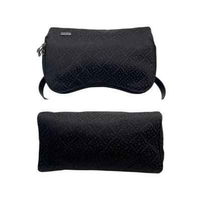 Pre-owned Bally Black Canvas Leather Handbag Tote Bag ()