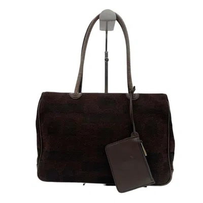 Pre-owned Bally Brown Wool Leather Tote Bag ()