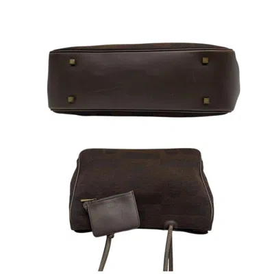 Pre-owned Bally Brown Wool Leather Tote Bag ()