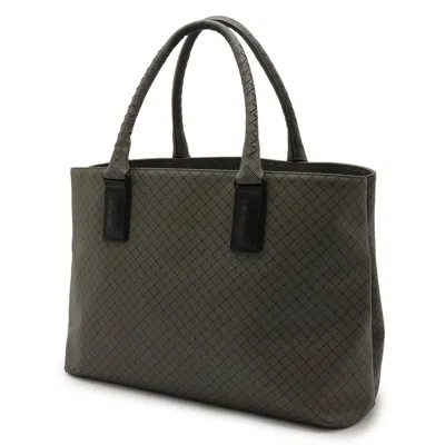 Pre-owned Bottega Veneta Black Gray Pvc Leather Tote Bag () In Multi