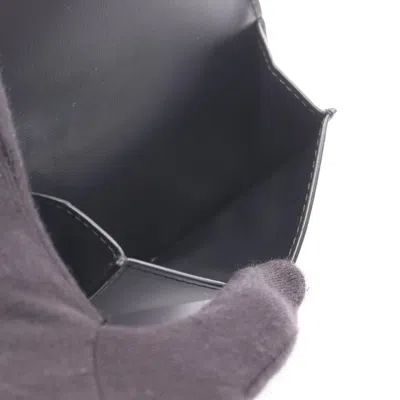 Pre-owned Bottega Veneta Black Intrecciato Wallet (tri-fold) ()