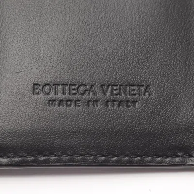 Pre-owned Bottega Veneta Black Intrecciato Wallet (tri-fold) ()
