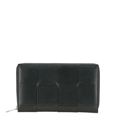 Pre-owned Bottega Veneta Black Orange Leather Coin Purse/coin Case () In Multi