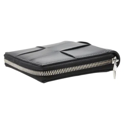 Pre-owned Bottega Veneta Black Leather Wallet (bi-fold) ()