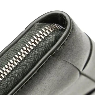 Pre-owned Bottega Veneta Black Orange Leather Coin Purse/coin Case () In Multi