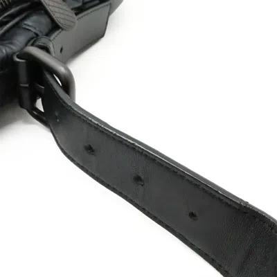 Pre-owned Bottega Veneta Black Nylon Leather Shoulder Bag ()