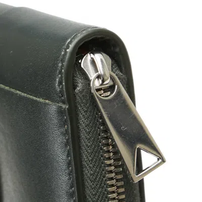 Pre-owned Bottega Veneta Black Orange Leather Coin Purse/coin Case () In Multi