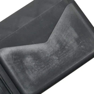 Pre-owned Bottega Veneta Black Rubber Bill Wallet (bi-fold) ()